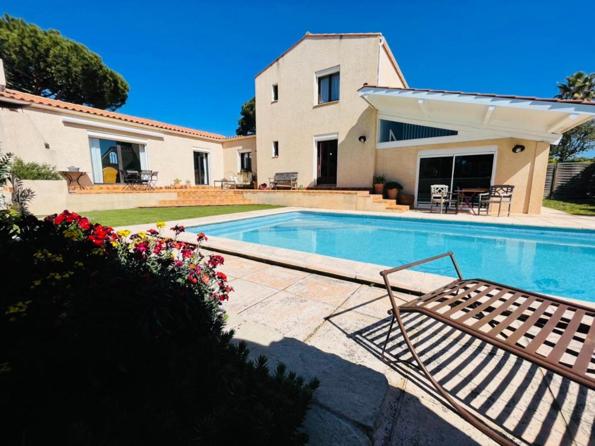 Annexe Des Pins - Studio Gite Avec Piscine & Climatisation Villeneuve-lès-Béziers 外观 照片