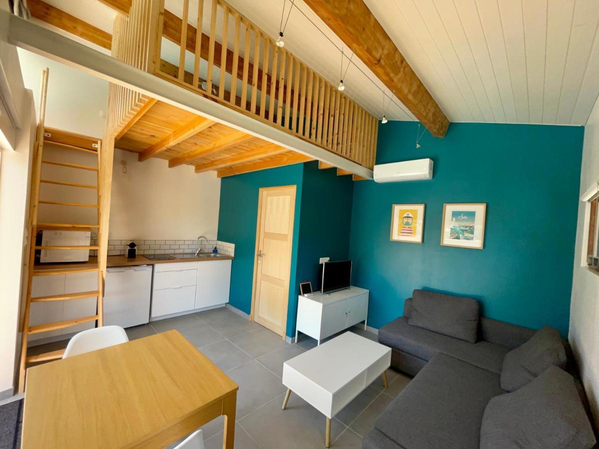 Annexe Des Pins - Studio Gite Avec Piscine & Climatisation Villeneuve-lès-Béziers 外观 照片